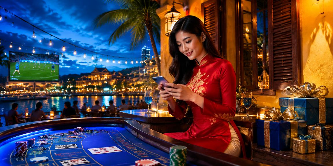 Giao diện baccarat trực tiếp tại cp3 lấy cảm hứng từ Hội An